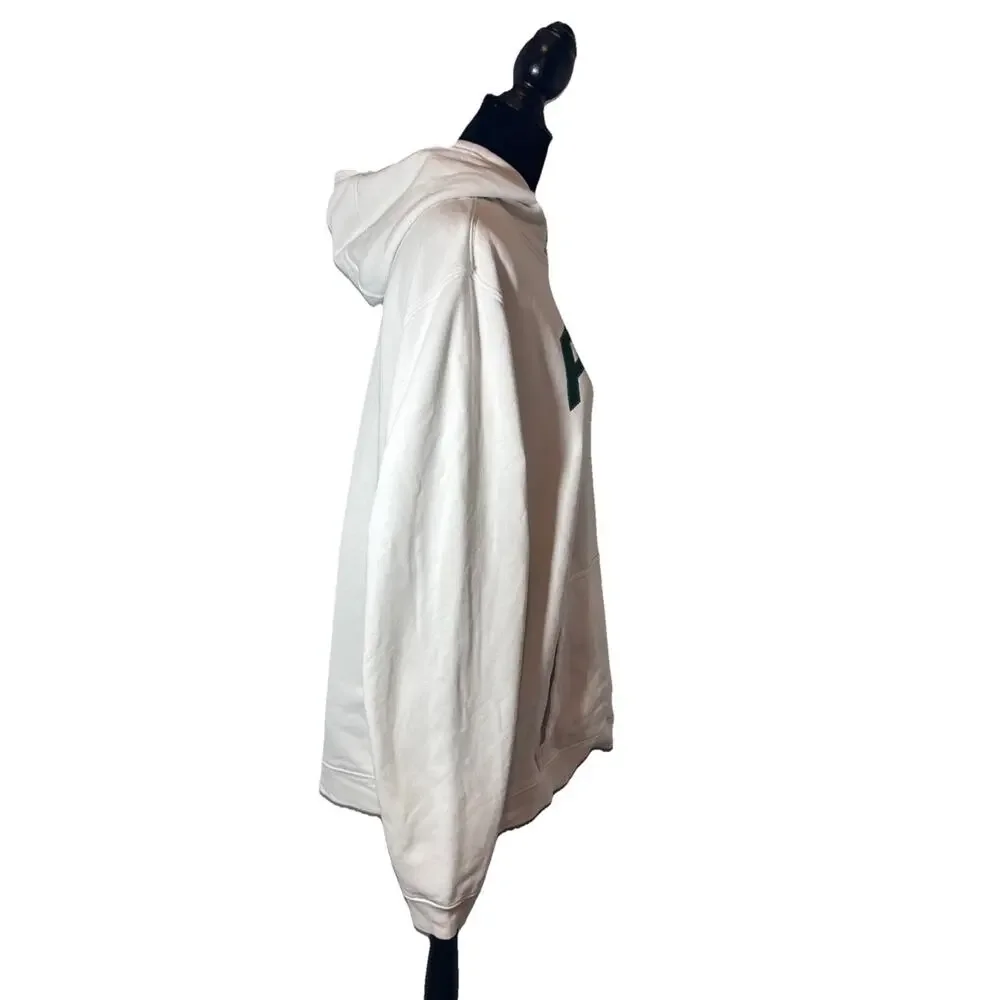 Nike‎ Panola White And Green Hoodie Sweatshirt XL Athleisure Comfort